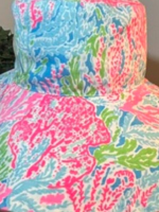 ?Lilly Pulitzer Wide Brim Sun Hat –? Let’s Cha Cha /? Sun Glo Coral Reef main image 4